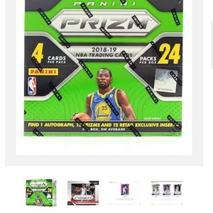 2018-19 Panini Prizm Retail box 25 packs UNOPENED + FRE SHAQ ROOKIE CARD!!!